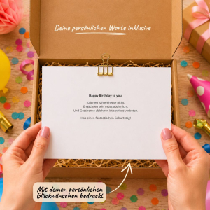 Geschenkbox zum Geburtstag „Happy Birthday to you!“ (Set 16)