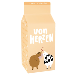 Schaumzucker-Kühe „Von Herzen“