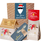 Geschenktüte „Kein Stress vor Weihnachten“ – Lustiges Weihnachtsgeschenk (Set 5)