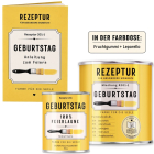 Geschenkset Rezeptur Geburtstag – Farbe für die Seele mit Fruchtgummi & Glücksanleitung