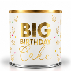 Cancake – Kuchen in der Dose „Big Birthday Cake“ – white (Brownie)