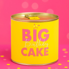 Cancake – Kuchen in der Dose „Big Birthday Cake“ – yellow (Zitronenkuchen)