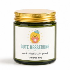 Duftkerze Herzbotschaften – Gute Besserung