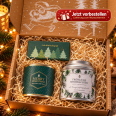 Gefüllte Geschenkbox Weihnachten – Mitarbeitergeschenk „Frohes Fest! Super Team“ (Set 6)