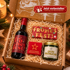 Geschenkbox Weihnachten – Ausgefallenes Weihnachtsgeschenk (Schneekugel – Set 6)