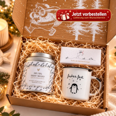Gefüllte Geschenkbox Weihnachten „Happy Christmas“ – Stilvolles Weihnachtsgeschenk (Set 3)