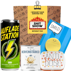 Geschenktüte „Shit Show“ – lustiges Kollegengeschenk (Set 5)