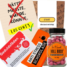 Geschenktüte Onboarding – Willkommensgeschenk „Start-Button“ (Set 1)
