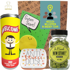 Geschenktüte Onboarding – Begrüßungsgeschenk „Willkommen im Team“ (Set 1)