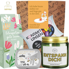 Geschenktüte Ruhestandsgeschenk „Genieße den Ruhestand!“ (Set 10)