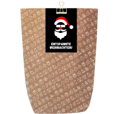 Geschenktüte X-MAS ICON - ENTSPANNTE WEIHNACHTEN! - zum Befüllen