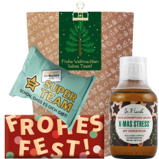 Geschenktüte „Frohe Weihnachten Liebes Team“ – Weihnachtsgeschenk für Mitarbeiter (Set 5)