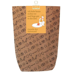 Geschenktüte Ruhestandsgeschenk „Genieße den Ruhestand!“ – zum Befüllen