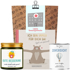 Geschenktüte Gute Besserung – Liebste Genesungswünsche (Set 4)