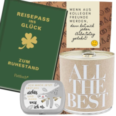 Geschenktüte Abschied „Wenn aus Kollegen Freunde werden“ (Set 6)