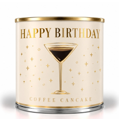 Cancake – Kuchen in der Dose „Happy Birthday“ (Creme Kaffee)