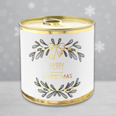 Geschenktüte „Frohe Weihnachten“ - Liebevolles Weihnachtsgeschenk (Mistelzweig – Set 4)