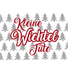 Verschlusskärtchen KLEINE WICHTEL TÜTE