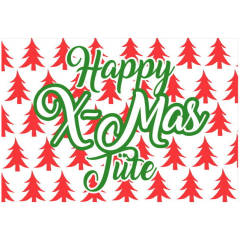Geschenkverpackung für Weihnachtsgeschenke “Happy X-Mas-Tüte“