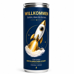 Dose Energy Drink Willkommen – für einen erfolgreichen Start