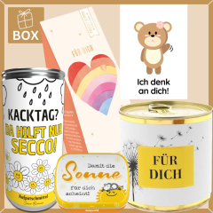 Geschenkbox zur Aufmunterung - Ich denk an dich! (Set 2)
