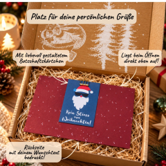 Geschenkbox „Kein Stress vor Weihnachten!“ - Lustiges Weihnachtsgeschenk (Set 8)
