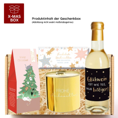 Geschenkbox „Schöne Weihnachten“ - Lustiges Weihnachtsgeschenk (Bär – Set 2)