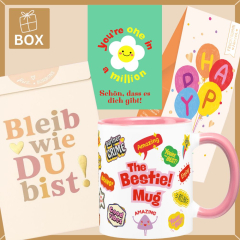 Geschenkbox Geburtstagsgeschenk für Beste Freundin „You’re one in a million“ (Set 1)