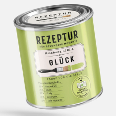Geschenkset Rezeptur Glück – Farbe für die Seele mit Fruchtgummi & Glücksanleitung