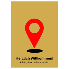 Minicard fürs Onboarding „Herzlich willkommen im Team“ – Zielpunkt