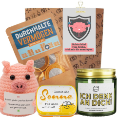 Geschenktüte Gute Besserung – Geschenk für Krebspatienten „Schön blöd vom Krebs“ (Set 3)