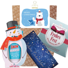 Geschenktüte „Merry Christmas“ – Schöne Kleinigkeit zu Weihnachten (Eisbär Set 2)