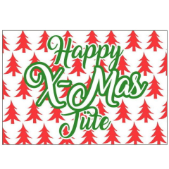 Verschlusskärtchen HAPPY X-MAS TÜTE