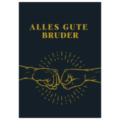 Minicard zum Geburtstag „Alles Gute Bruder“