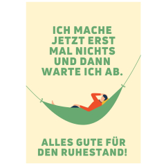 Geschenktüte Ruhestandsgeschenk „Alles Gute für den Ruhestand!“ – zum Befüllen