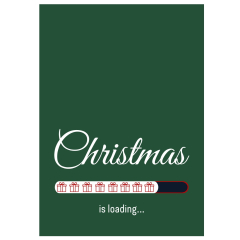 Geschenkverpackung für Weihnachtsgeschenke „Christmas is loading“