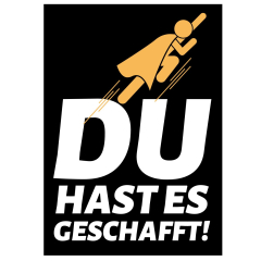 Minicard „Du hast es geschafft!“