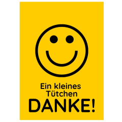 Minicard EIN KLEINES TÜTCHEN DANKE!