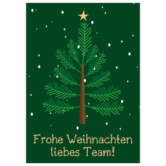 Minicard FROHE WEIHNACHTEN LIEBES TEAM!