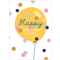 Geschenktüte zum Geburtstag - „Happy Birthday to you!“ - zum Befüllen