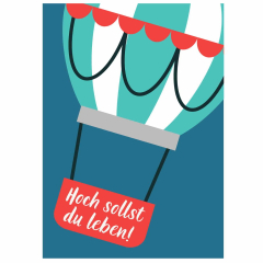 Minicard HOCH SOLLST DU LEBEN!
