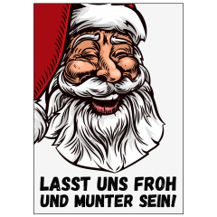 Lustige Geschenkverpackung für Weihnachtsgeschenke – „Froh und munter sein!“ – zum Befüllen