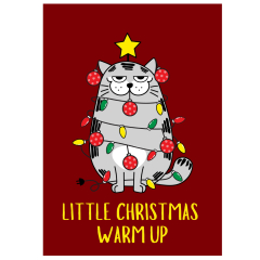 Geschenktüte „Christmas warm up“ – Lustige Geschenkverpackung Weihnachten - zum Befüllen