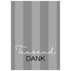 Geschenktüte Danke – Dankeschön Geschenk „Tausend Dank“ - zum Befüllen