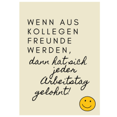 Geschenktüte Abschied „Wenn aus Kollegen Freunde werden“ – zum Befüllen