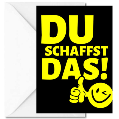 Geschenktüte Motivationsgeschenk „Du schaffst das!“ – zum selber Befüllen