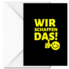 Geschenktüte + Grußkarte Motivationsgeschenk „Wir schaffen das!“