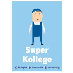 Geschenktüte „Super Kollege“ – zum Befüllen