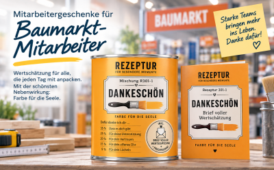 Mitarbeitergeschenke für Baumarkt-Mitarbeiter