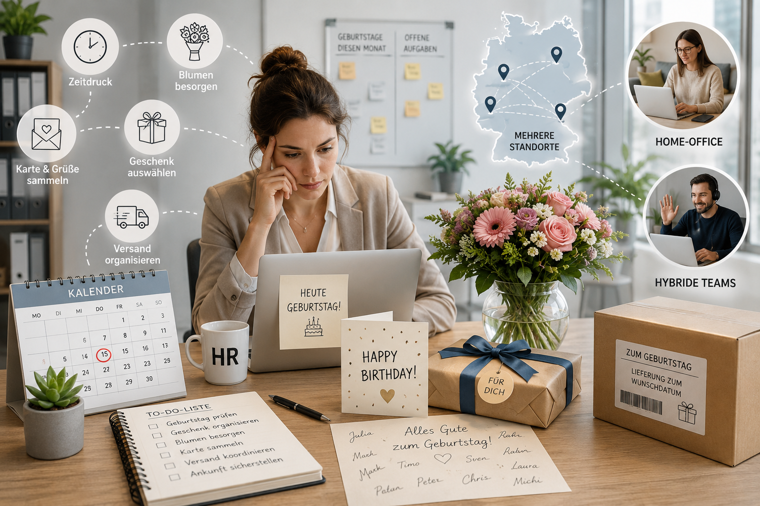 Geburtstagsgeschenke für Mitarbeiter automatisieren